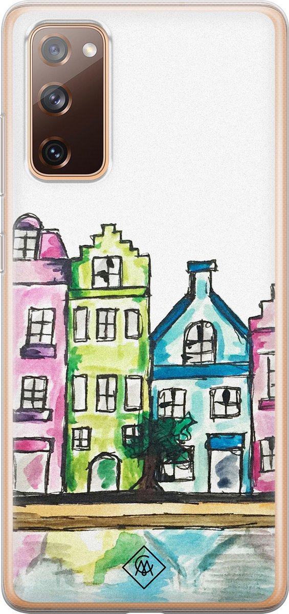 Casimoda® hoesje - Geschikt voor Samsung S20 FE - Amsterdam - Backcover - Siliconen/TPU - Multi