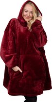 Homie Hoodie – Oversized hoodie – Deken met mouwen – Unisex – Rood Homie Hoodie – Oversized hoodie – Deken met mouwen – Unisex – Rood
