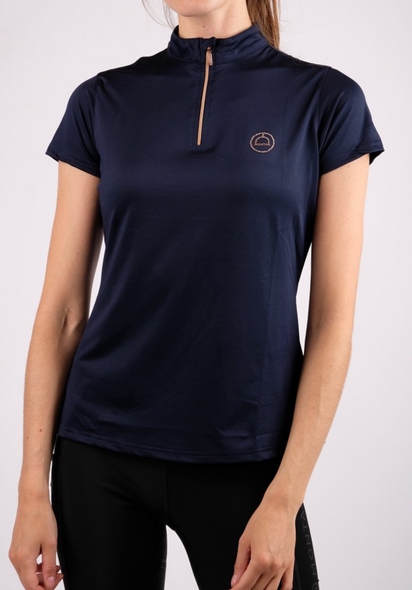 Montar Everly Kids Polo Rosegold - maat 164 - Navy