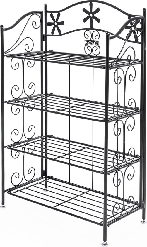 Houten plantenrek - 98 x 32 x 88 cm - Houten plantenrek - 98 x 32 x 88 cm- Nederland