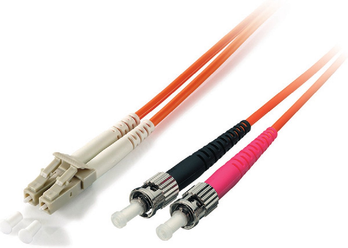 Equip LWL Patchkabel LC->ST 15.00m Singlemode Duplex OS2 yel plastic zak