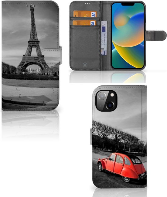 Full Body Protection Housse pour iPhone 14 Max Coque Téléphone Tour Eiffel