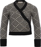 LOOXS 10sixteen 2232-5364-099 Meisjes Sweater/Vest - Maat 140 - Zwart van 62% Wool 27% Nylon 8% acryl 3% Spandex