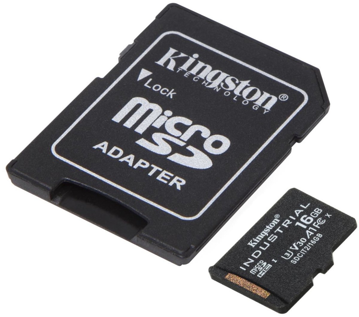 Micro SD Memory Card with Adaptor Kingston SDCIT2/16GB 16GB
