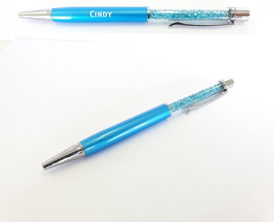 Stylo Avec Diamants Et Gravure De Nom - Cindy