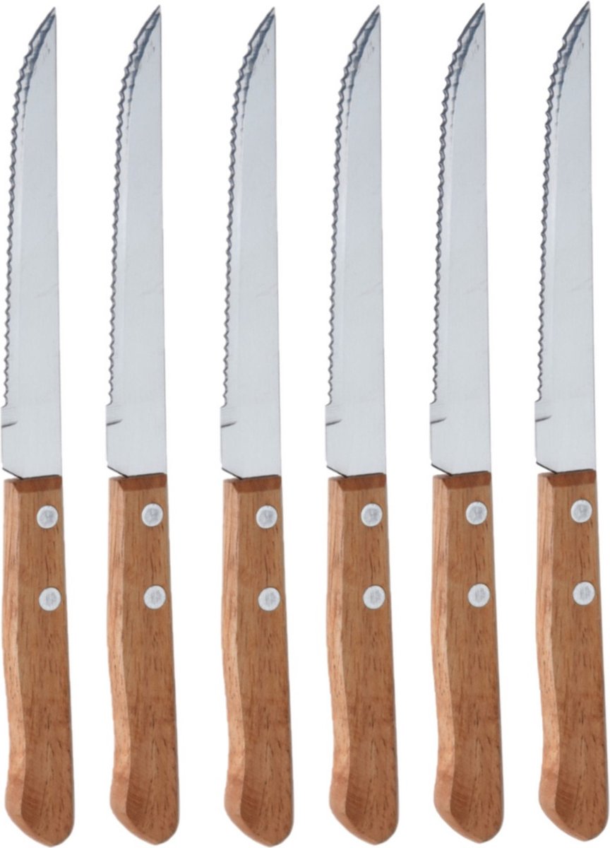 Set de 6 couteaux à steak revetement ceramique Hagen HA ST06