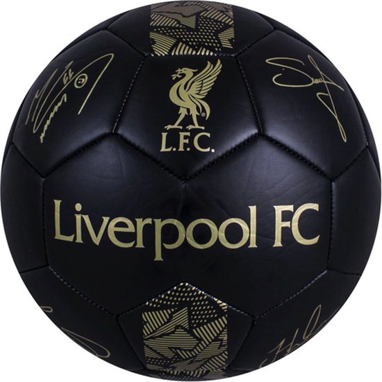 Liverpool FC voetbal - maat 5 - inclusief handtekeningen cadeau geven