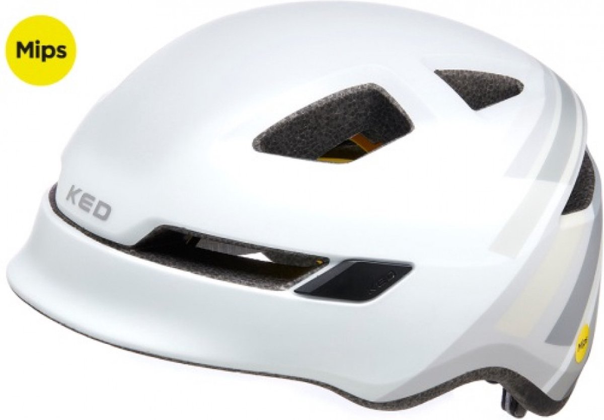 Fietshelm KED Pop Mips - medium (52-56 cm) - grey