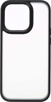 Shop4 - iPhone 14 Pro Hoesje - Luxe Bumper Back Case Zwart
