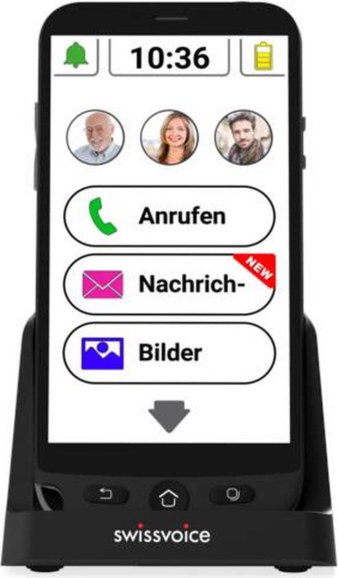 SwissVoice G50 Senioren Smartphone Nederlands menu - Geschikt voor iedere provider- 2 jaar garantie