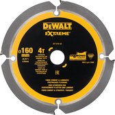 Lame de scie circulaire DeWALT pour panneaux de ciment | Extrême | Ø 160mm Alésage 20mm 4T - DT1470-QZ