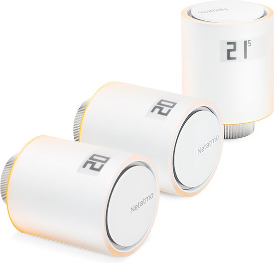 Foto: Netatmo pack slimme thermostaat 3 slimme radiatorknoppen 