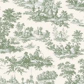 Blooming Garden 6 - Stilleven - Vliesbehang - Muurdecoratie - Wallpaper - Groen - 0,53 x 10,05 M.