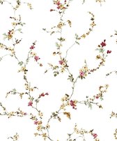 Papier peint à brins floraux - Papier peint - Revêtement mural - Papier peint - Papier peint non tissé peint intissé - Blooming Garden 6 - 0 x 10,05 M.
