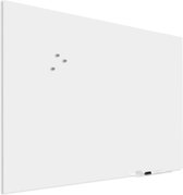 IVOL Glassboard Wit 90 x 120 cm - Magneetbord - Beschrijfbaar - Magnetisch prikbord