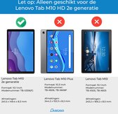 Tablet hoes geschikt voor Lenovo Tab M10 HD Gen 2 10.1 (2020) - Kinderhoes met handvat - Schokbestendige Kids cover - Licht Blauw