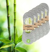 green-goose® Bamboe Footies | 5 Paar | Sneakersokken | Grijs | Anti zweet | 36 - 41 | Ecologisch en Duurzaam