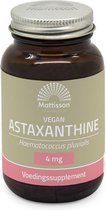Mattisson - Astaxanthine Nataxtin 4mg - Donkerrode Kleurstof - Carotenoïde: Eencellige Bloedregenalg - Supplement voor Hart en Bloedvaten, Immuunsysteem, Huid, Spieren, Kraakbeen & Darmen - 60 capsules