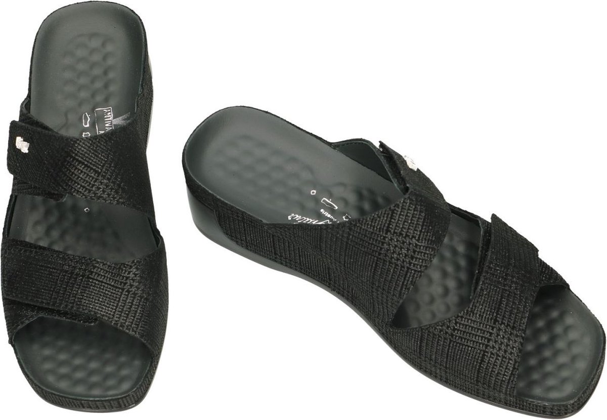 Vital -Dames - zwart - slippers & muiltjes - maat 37