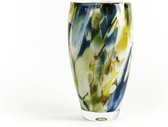 Design Vase Oval - Fidrio COLORI - vase à fleurs en verre soufflé à la bouche - hauteur 40 cm