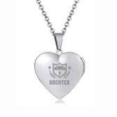 Fotohanger Met Ketting En Gravering - Hart - Nummer 1 Dochter