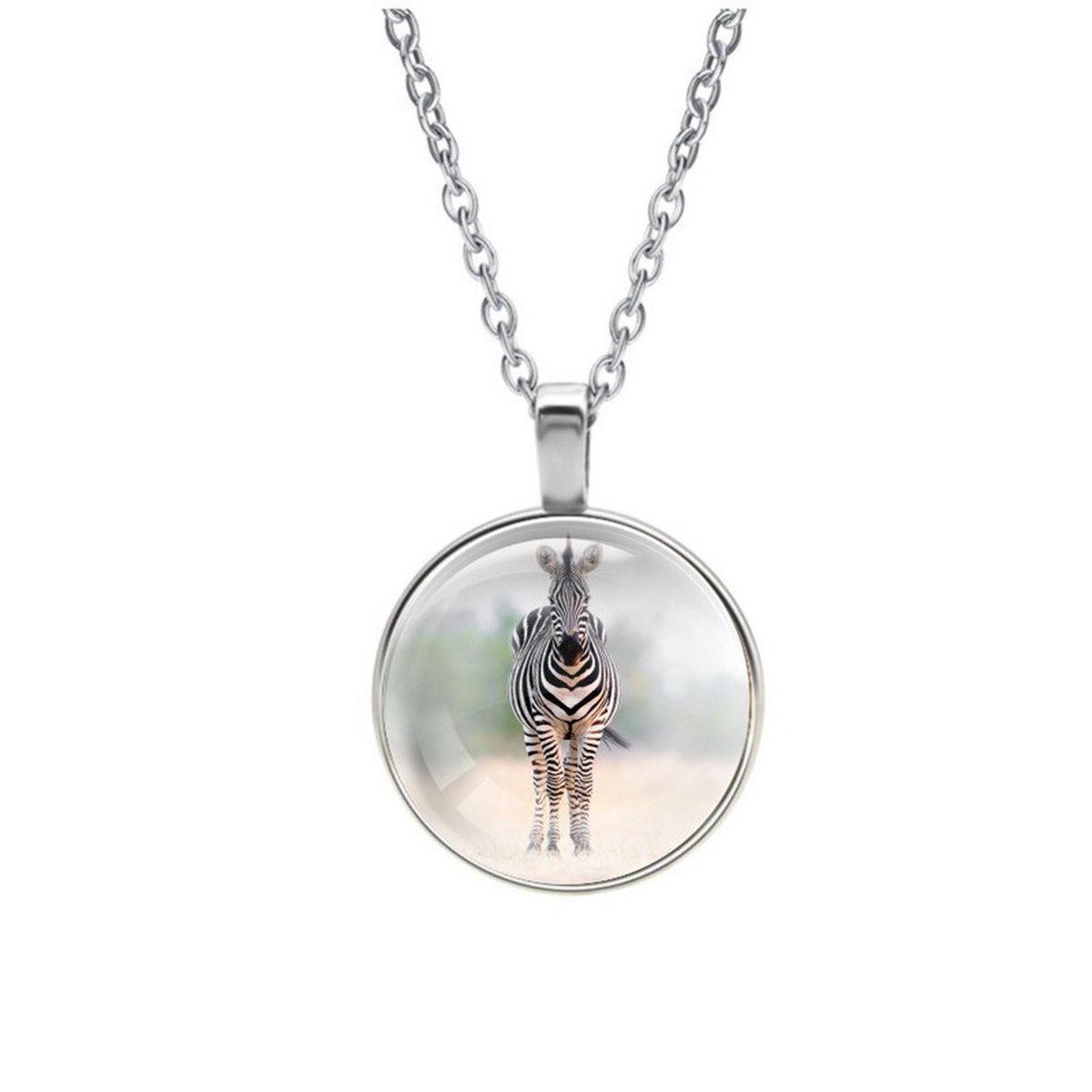 Ketting Glas - Zebra