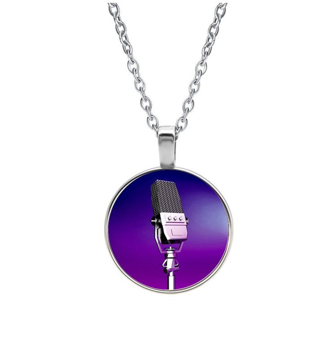 Ketting Glas - Microfoon