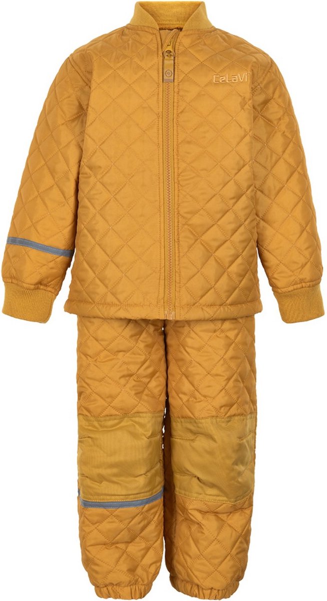 Celavi - Basic thermoset voor kinderen - Solid - Mineraal Geel - maat 116cm