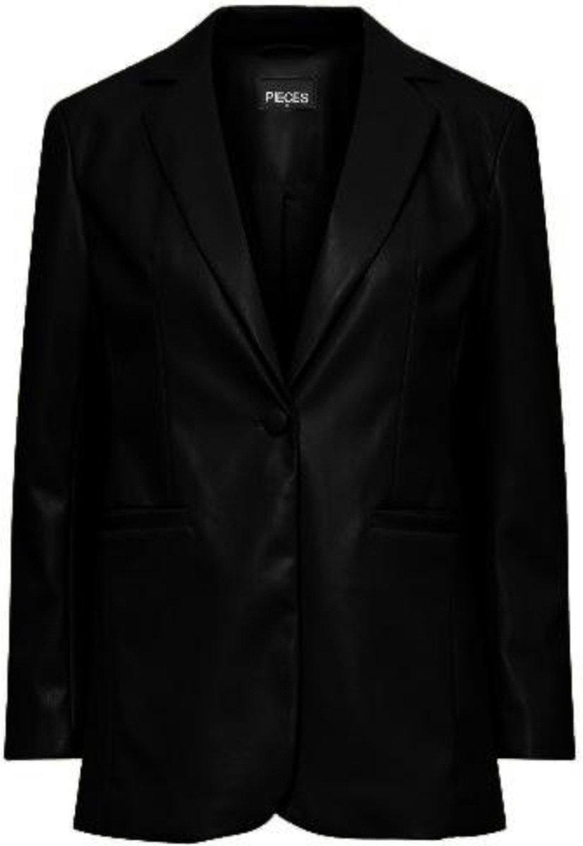PIECES PCNICOLE LS PU BLAZER Dames Blazer - Maat XS
