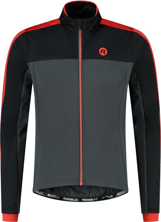 Rogelli Freeze Winterjack - Grijs/Rood - Maat L