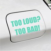 Adhésif pour pare-chocs - Trop fort trop Bain - 7,3 X 14,8 - Menthe