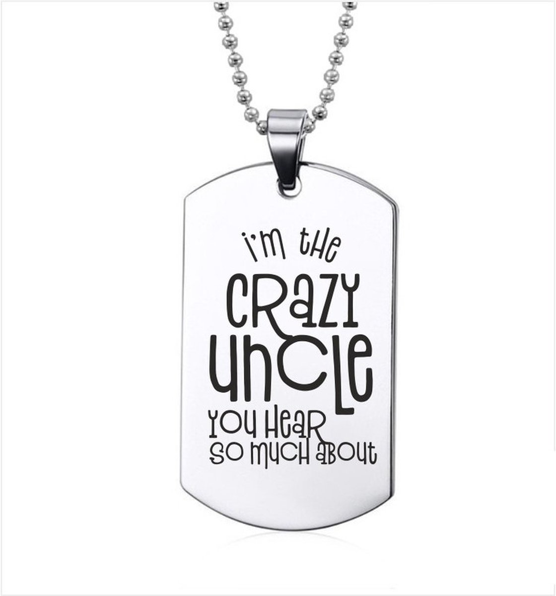 Ketting RVS - Im The Crazy Uncle