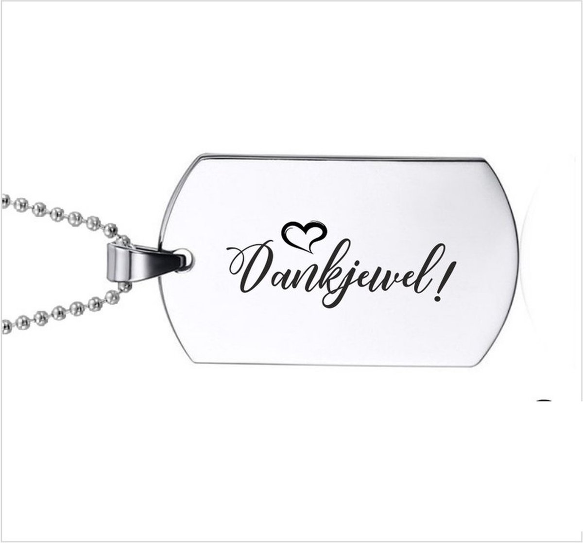 Ketting RVS - Dankjewel