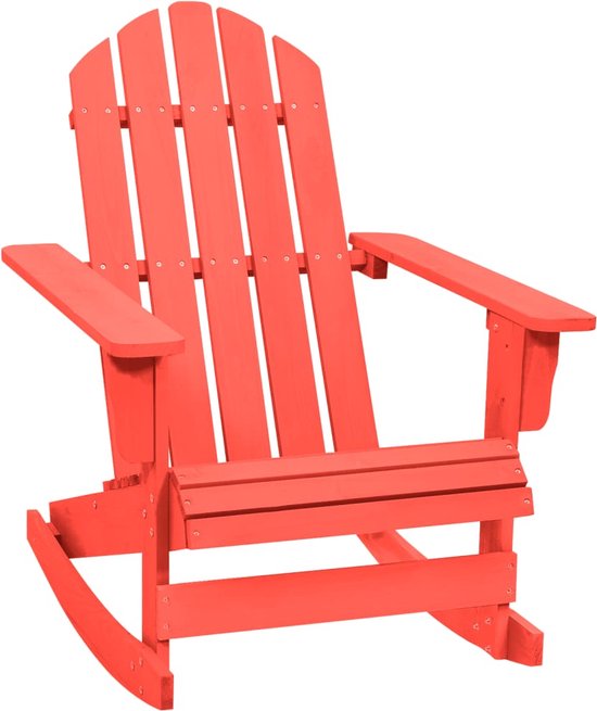 vidaXL Tuinschommelstoel hout wit