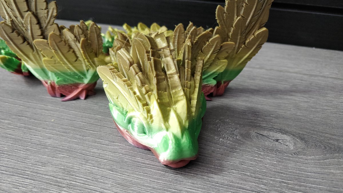 Baby Flying Serpent gearticuleerde Draak 3D geprint