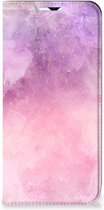 Leuk Telefoonhoesje Geschikt voor Samsung Galaxy A23 Bookcase Cover Pink Purple Paint