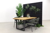 Comfort vert/ teak de Murano - 180x90 cm. - Ensemble de jardin 5 pièces