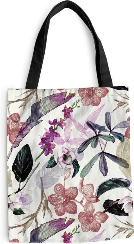Schoudertas met bloemen – , de webshop voor rotan artikelen