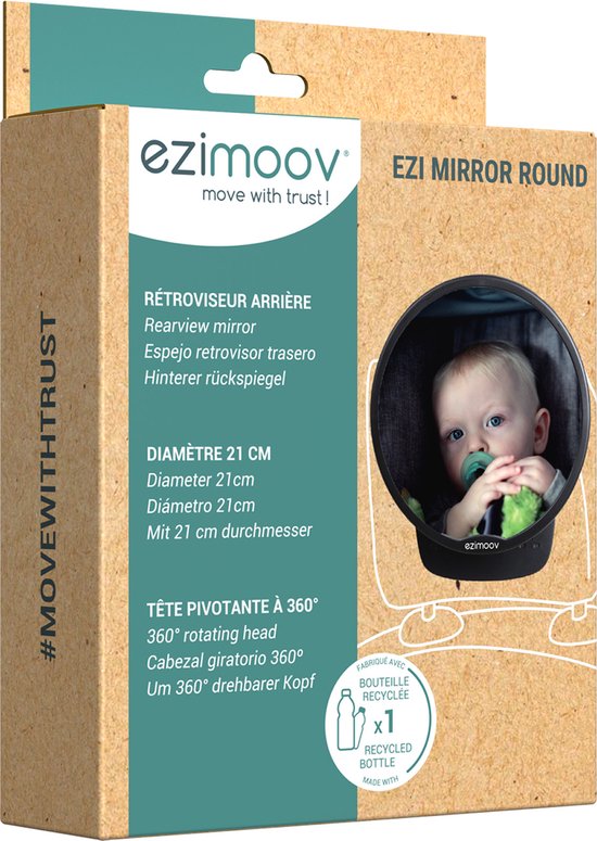 EZI MIRROR ROUND - Eco friendly - Mooie ronde - Auto spiegel baby