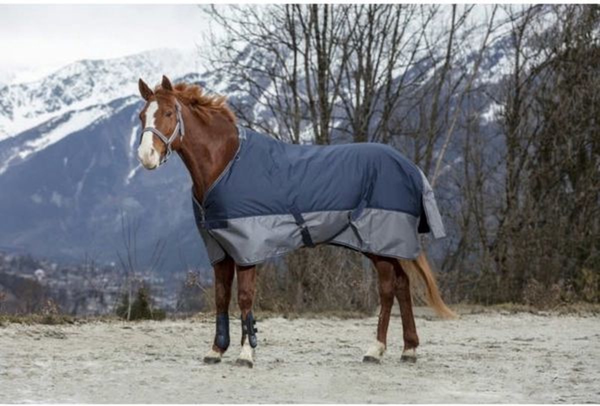 Regendeken Equithème Tyrex blue-grey 170 cm 0 gram