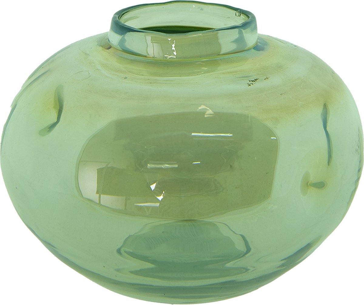 Vaas Ø 15x11 cm Groen Glas