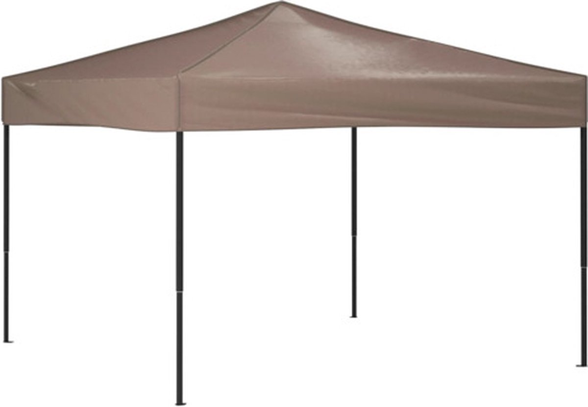 vidaXL Partytent inklapbaar 3x3 m taupe