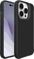 iMoshion Hoesje Geschikt voor iPhone 14 Pro Max Hoesje Shockproof - iMoshion Rugged Hybrid Carbon Case - Zwart