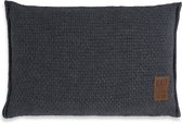Knit Factory Jesse Sierkussen - Antraciet - 60x40 cm - Kussenhoes inclusief kussenvulling