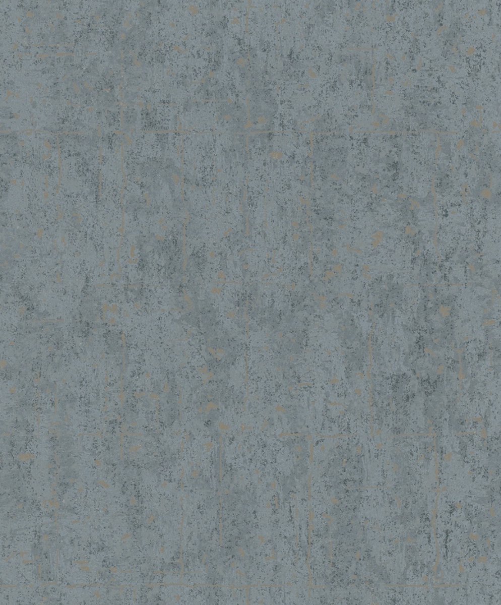Behang met grove structuur en metallic accenten - Behang - Wandbekleding - Wanddecoratie - Vliesbehang - Assorti 2022-2024 - 0,53 x 10,05 M.