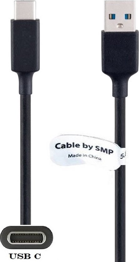0,8m USB 3.0 C kabel Robuuste 60W & 56 kOhm laadkabel. Oplaadkabel snoer  past op o.a.... | bol.com