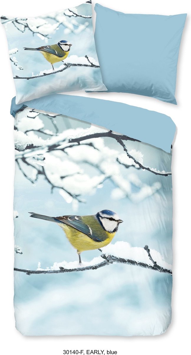 Dekbedovertrek 140x220 flanel Good Morning nr.30140 blue