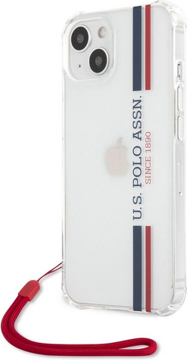 U.S. Polo Vertical Stripes Back Cover - Geschikt voor Apple iPhone 13 Mini (5.4