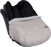 Baby's Only Baby autostoel - Baby reisdeken Sense - Kiezelgrijs - Geschikt voor 0+ autostoelen Maxi Cosi - Uitsparing voor 3-puntsgordel