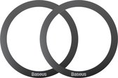 Baseus Halo Metalen Ring voor Magnetische Houders (Two Pack) Zwart